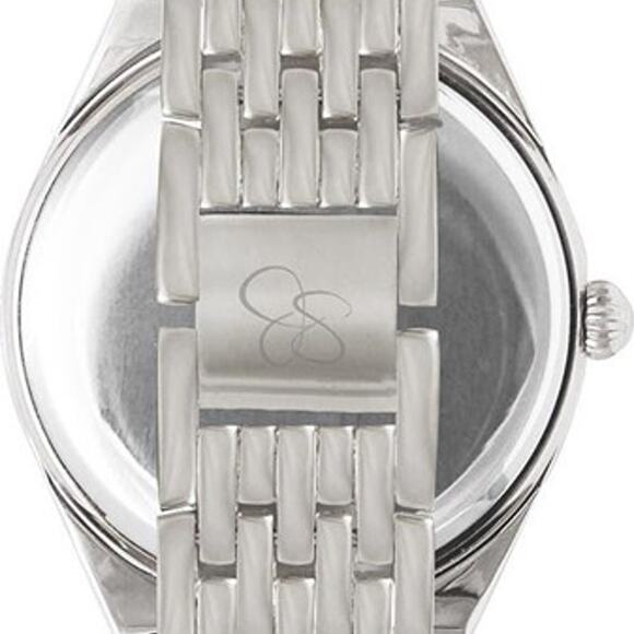 Jessica Simpson Gemstone Stainless Steel Bracelet Watch | Mother of Pearl Dial main image 5